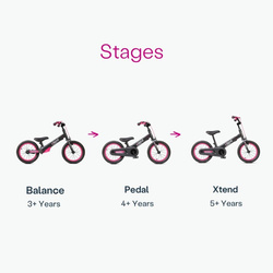 smarTrike - Rowerek 3w1 -  Xtend Bike - Pink [OUTLET]