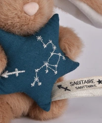 DOUDOU ET COMPAGNIE - pluszowy królik ze znakiem zodiaku DOUDOU ASTRO, 12 cm, strzelec