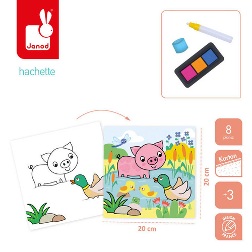 Multizestaw kreatywny 3-latka My arts & crafts 3+, Janod