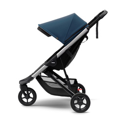 Wózek spacerowy Thule Spring - Aluminum/MajolicaBlue [OUTLET - KOŃCÓWKA SERII]