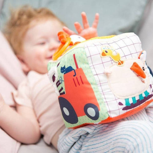 LILLIPUTIENS - Dźwiękowa kostka aktywizująca wielofunkcyjna Farma 9 m+
