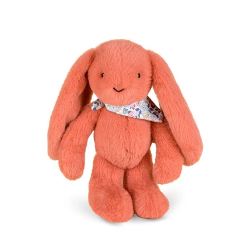DOUDOU ET COMPAGNIE - pluszowy królik Lapin Fleurette, 35 cm, terakota