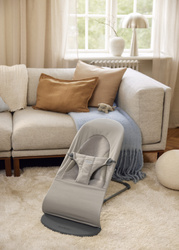 BABYBJORN - leżaczek BLISS WOVEN/JERSEY Tri Fabric, Piaskowoszary