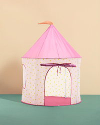 Kid's Concept - Namiot do zabawy w kropki, różowy