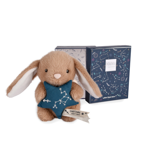 DOUDOU ET COMPAGNIE - pluszowy królik ze znakiem zodiaku DOUDOU ASTRO, 12 cm, strzelec