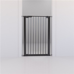 DogSpace - Bonnie – bardzo wysoka, rozporowa bramka dla psa, czarna (73.5-79.6cm)