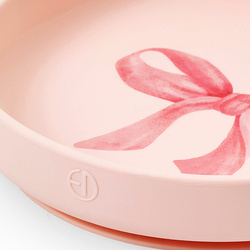 Elodie Details - Zestaw silikonowy - talerzyk i sztućce - rose bow