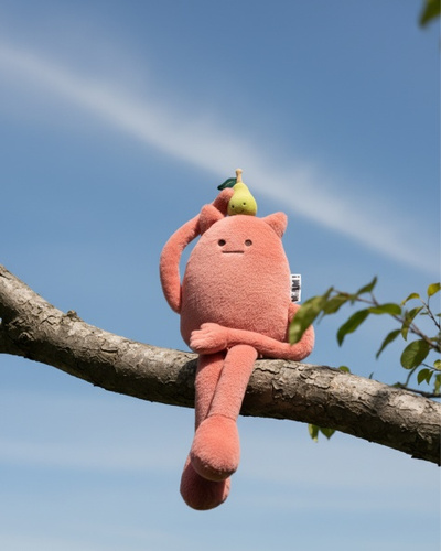 HISTOIRE D'OURS - MIAM! Britney Pear, 60 cm, różowa gruszka