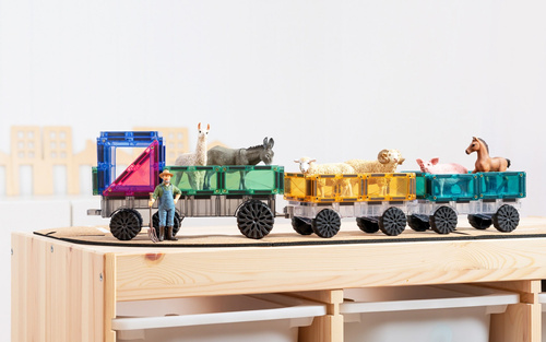 CONNETIX - Klocki magnetyczne Pastel Transport Pack - 50 el.