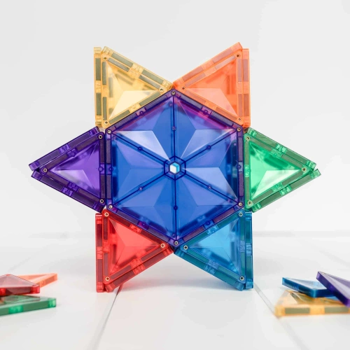 CONNETIX - Klocki magnetyczne Rainbow Geometry Pack - 30 el.