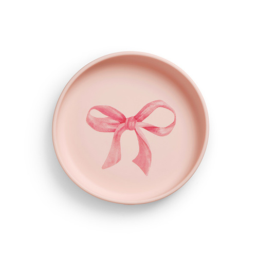 Elodie Details - Zestaw silikonowy - talerzyk i sztućce - rose bow