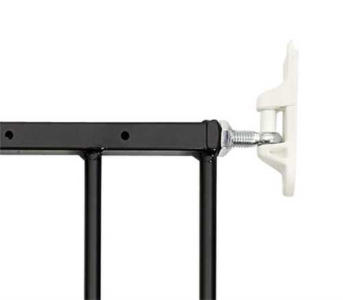 DogSpace - Lucky - przykręcana bramka dla psa, czarna (62.5-106cm)
