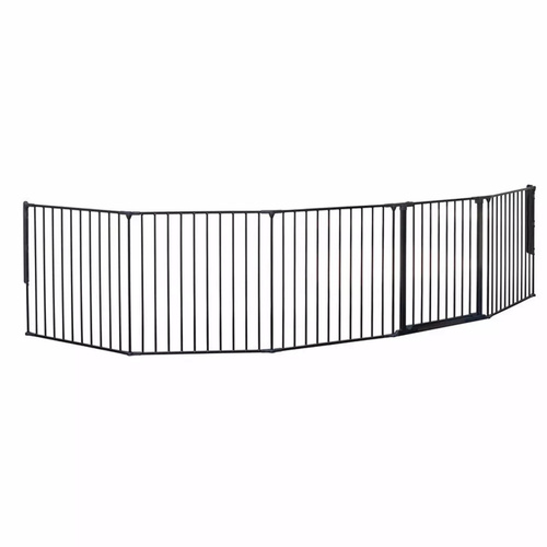 DogSpace - Max Multi - przykręcana bramka dla psa/kojec, czarna (90-350cm)