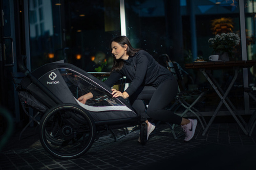Hamax - Przyczepka rowerowa COCOON ONE- Grey/black
