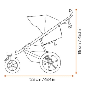 Wózek Thule Urban Glide 3, black on black