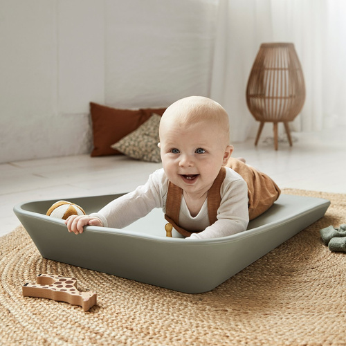 LEANDER - mata do przewijania MATTY™, sage green