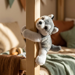 HISTOIRE D'OURS - pluszowa bransoletka slap pies husky Podcoll, jasny szary