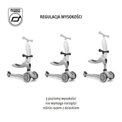 SCOOTANDRIDE - Highwaykick 2w1 Jeździk i hulajnoga 1-5 lat Ash