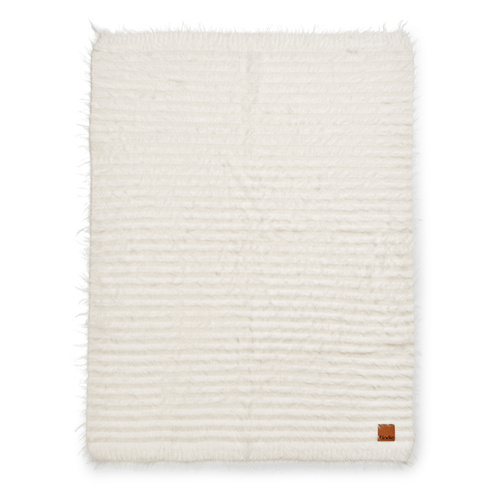 Elodie Details - Kocyk Furry Knit - Vanilla White