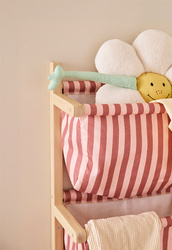 KID'S CONCEPT - półka ścienna materiałowa w paski, clay pink