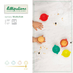 LILLIPUTIENS - Silikonowe foremki do pieczenia 6 szt. Mały kucharz, Las, 4+