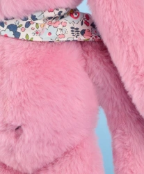 DOUDOU ET COMPAGNIE - pluszowy królik Lapin Fleurette cm, różowy grenadine